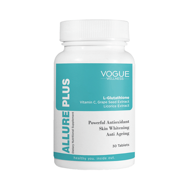 Vogue Wellness Allure Plus With Glutathione & Vitamin C | Tablet For Skin & Antioxidant Support