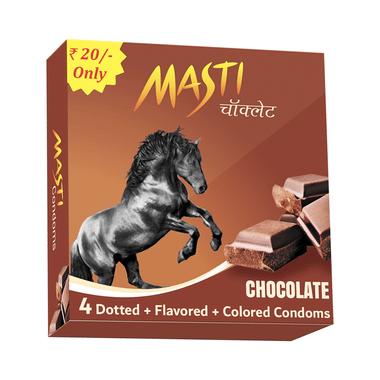 Masti Dotted+Flavored+Colored Chocolate Condom