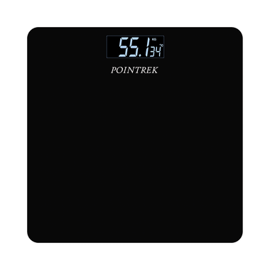 Pointrek Digital/LCD Weighing Scale Black Glass