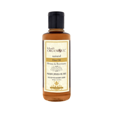 Khadi Organique Natural Hair Oil Paraben/Mineral Oil Free Henna And Rosemary