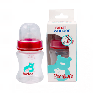 Small Wonder Poohka's Wide Mouth Feeding Bottle Red