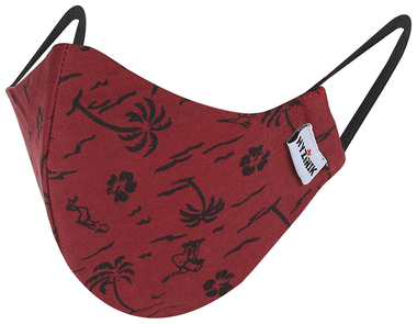 Hyzinik Anti-Viral Reusable Comfortable Face Mask Maroon Printed Hyzinik Anti-Viral Reusable Comfortable Face Mask Maroon Printed