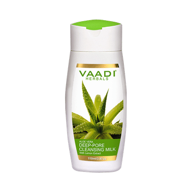 Vaadi Herbals Value Pack Of Aloevera Deep Pore Cleansing Milk With Lemon Extract