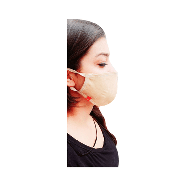 Adorna Reusable Face Mask Beige