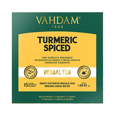 Vahdam Teas Herbal Tea Tisane (2gm Each) Turmeric Spiced