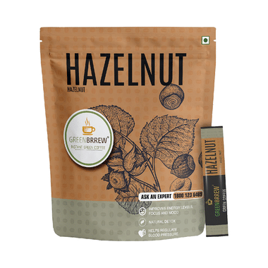 Green Brrew Hazelnut Instant Green Coffee (1.5gm Each)