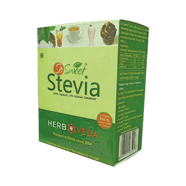 So Sweet Stevia Natural Sweetener for Diabetics | Zero Calorie | Sachet
