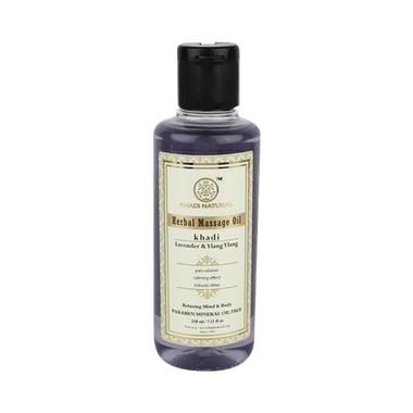 Khadi Naturals Herbal Massage Oil Lavender And Ylang Ylang