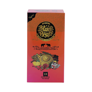 Royal Black Pearl Ginger And Lemongrass Green Flavoured Tea