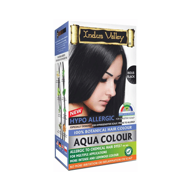 Indus Valley 100% Botanical Hair Aqua Colour Indus Black