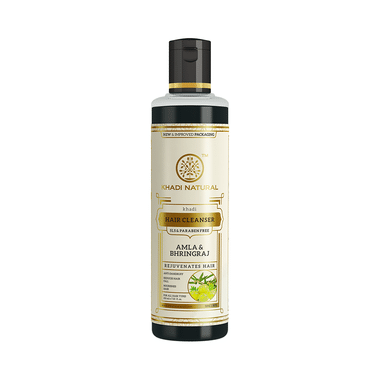 Khadi Naturals Ayurvedic Amla & Bhringraj Hair Cleanser SLS Paraben Free