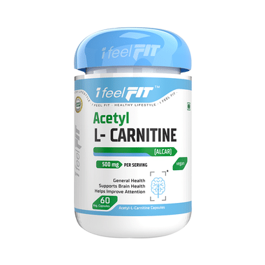 IFeelFIT Acetyl L- Carnitine (Alcar) 500mg | Veg Capsule For Brain & General Health