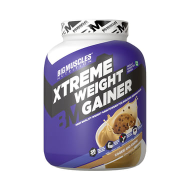 Big  Muscles Xtreme Weight Gainer Cookies & Cream