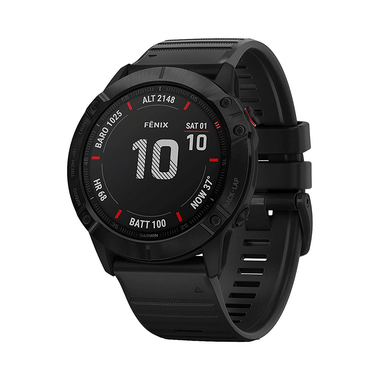 Garmin Fenix 6X Sapphire DLC With Black Band Premium Multisport GPS Smartwatch Carbon Gray