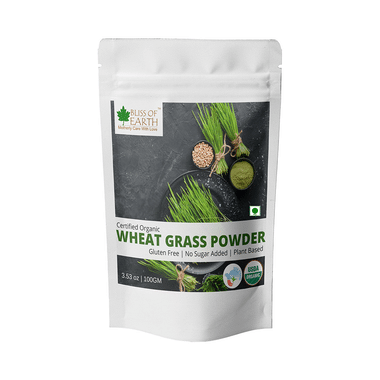 Bliss Of Earth Certified Organic Wheat Grass Powder