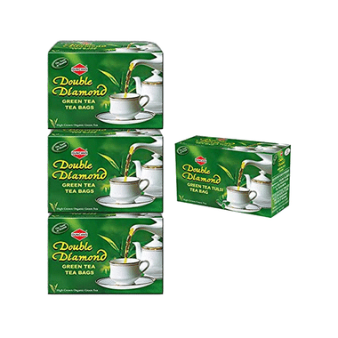 Duncans Combo Pack Of Double Diamond Green Tea Bag And Tulsi Green Tea Bag (25 Each)