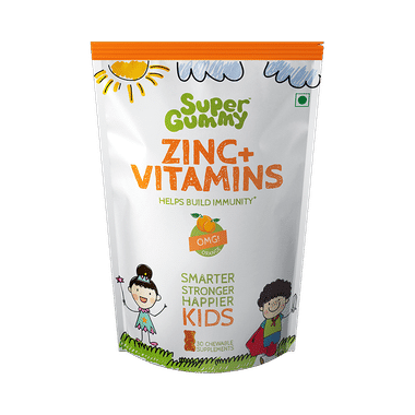 Super Gummy Zinc + Vitamins for Kids' Immunity | Flavour OMG Orange