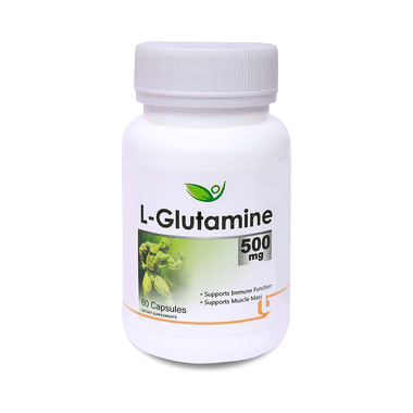 Biotrex L-Glutamine 500mg Capsule