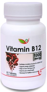 Biotrex Vitamin B12 1000mcg For Healthy Heart, Energy & Nervous System Support | Tablet