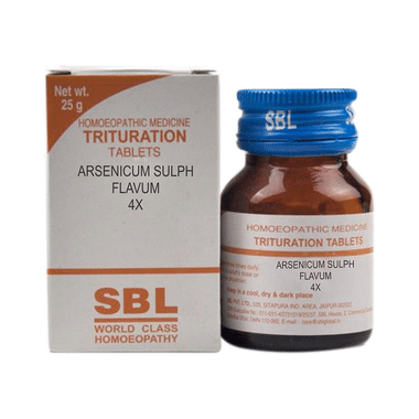 SBL Arsenicum Sulph Flavum Trituration Tablet 4X