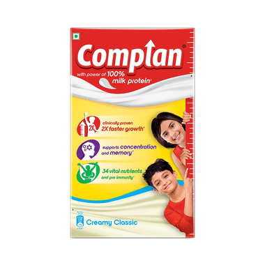 Complan Nutrition Drink Powder For Children | Nutrition Drink For Kids With Protein & 34 Vital Nutrients | Creamy Classic
