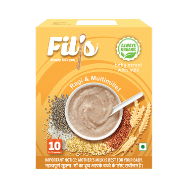 Fil's Baby Cereal With Milk (10 To 36 Months+) Ragi & Multimillet