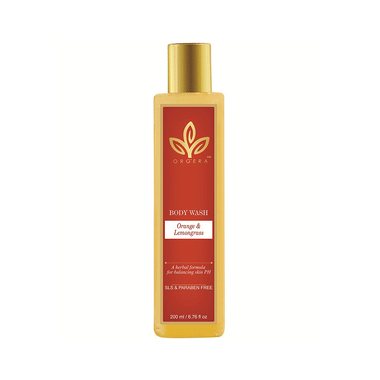 Orgera SLS Paraben Free Orange and Lemongrass Body Wash