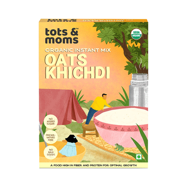 Tots And Moms Organic Instant Mix 6 Month+ Oats Khichdi