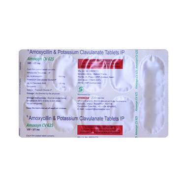 Amoxsyn CV 625 Tablet