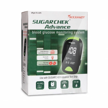 Sugarchek Combo Pack of Advance Glucometer with 10 Strips