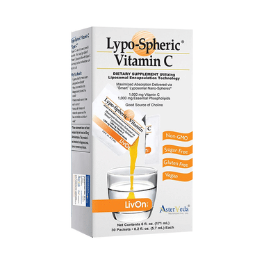 Livon Lypo-Spheric Vitamin C & Phospholipids | Sachet for Immunity, Skin, Muscles & Joints