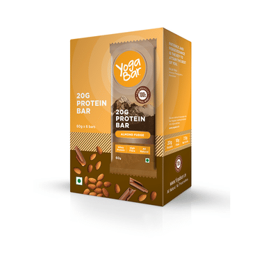 Yoga Bar 20gm Protein Bar For Nutrition | Flavour Almond Fudge Pack Of 6