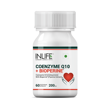 Inlife Coenzyme Q10 & Bioperine | Veg Capsule For Heart Health