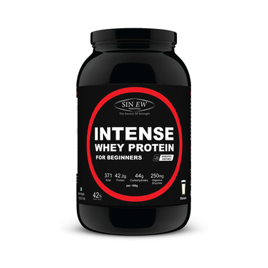 Sinew Nutrition Intense Whey Protein for Beginners with Digestive Enzymes Butterscotch