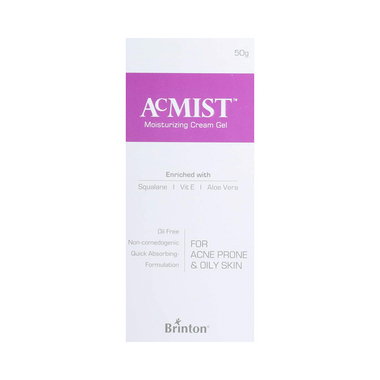 Acmist Moisturising Gel With Squalane, Vitamin E & Aloe Vera | For Acne Prone & Oily Skin