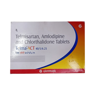 Telma ACT 40mg/5mg/6.25mg Tablet