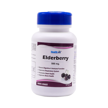 HealthVit Elderberry 500mg Capsule