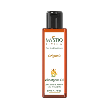 Mystiq Living Wheatgerm Oil for Hair, Face and Skin | Cold Pressed, 100% Pure and Natural