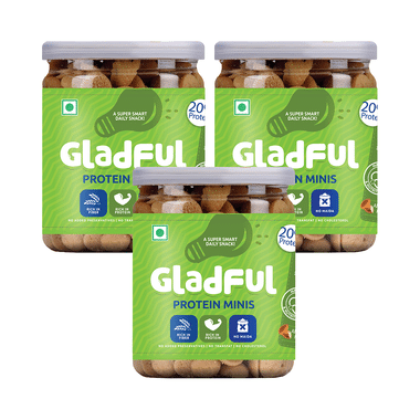 Gladful Protein Minis Cookie (150gm Each) Almond