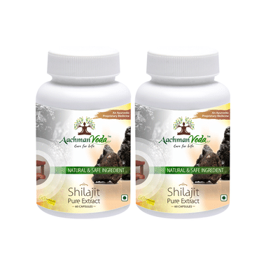 Aachman Veda Shilajit Pure Extract Capsule (60 Each)