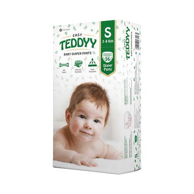 Teddyy Easy Baby Diaper Pants With Soft Elastic | Size Small