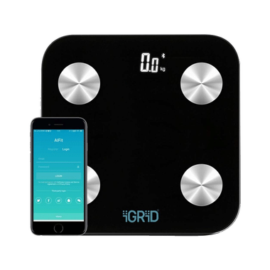 IGRiD IG-HS1900 Digital Bluetooth Body Fat Weight Scale Black