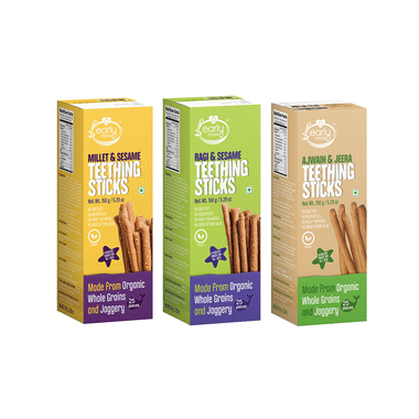 Early Foods Assorted Teething Sticks (150gm Each)