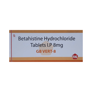 GB Vert 8mg Tablet