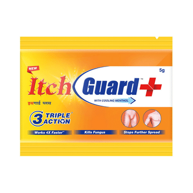 Itch Guard Plus Cream With Cooling Menthol | Triple Action Formula Cream