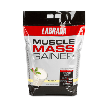 Labrada Nutrition Muscle Mass Gainer With Creatine For Muscle Support | Flavour Vanilla