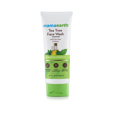 Mamaearth Tea Tree Face Wash for Healthy Skin | Paraben & SLS-Free | All Skin Types