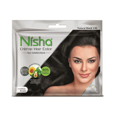 Nisha Creme Hair Color Black
