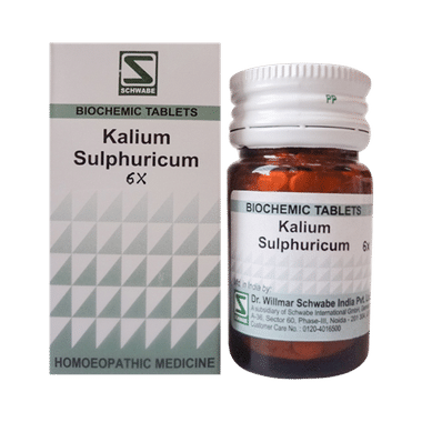 Dr Willmar Schwabe India Kali Sulphuricum Biochemic Tablet 6X