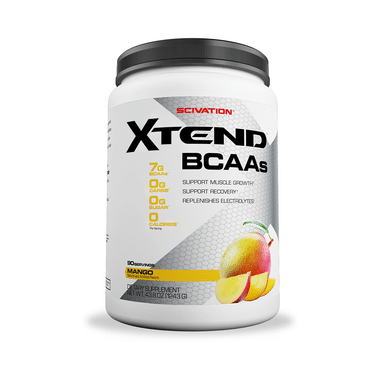 Scivation Xtend BCAA Powder With Electrolytes| For Muscle Growth & Recovery | Flavour Mango